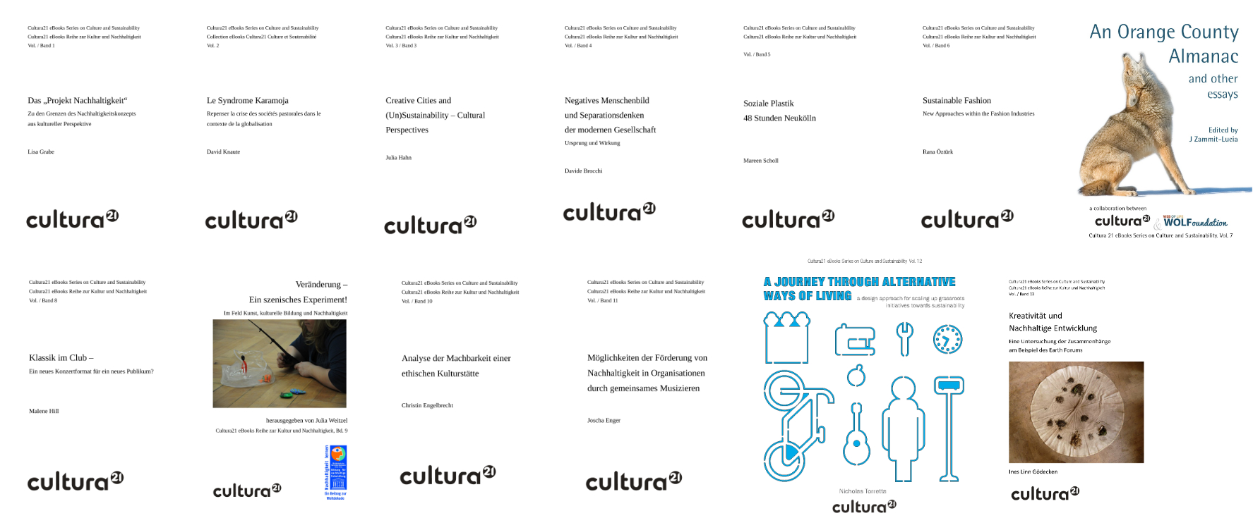 Volumes – eBooks von Cultura21 – Liste